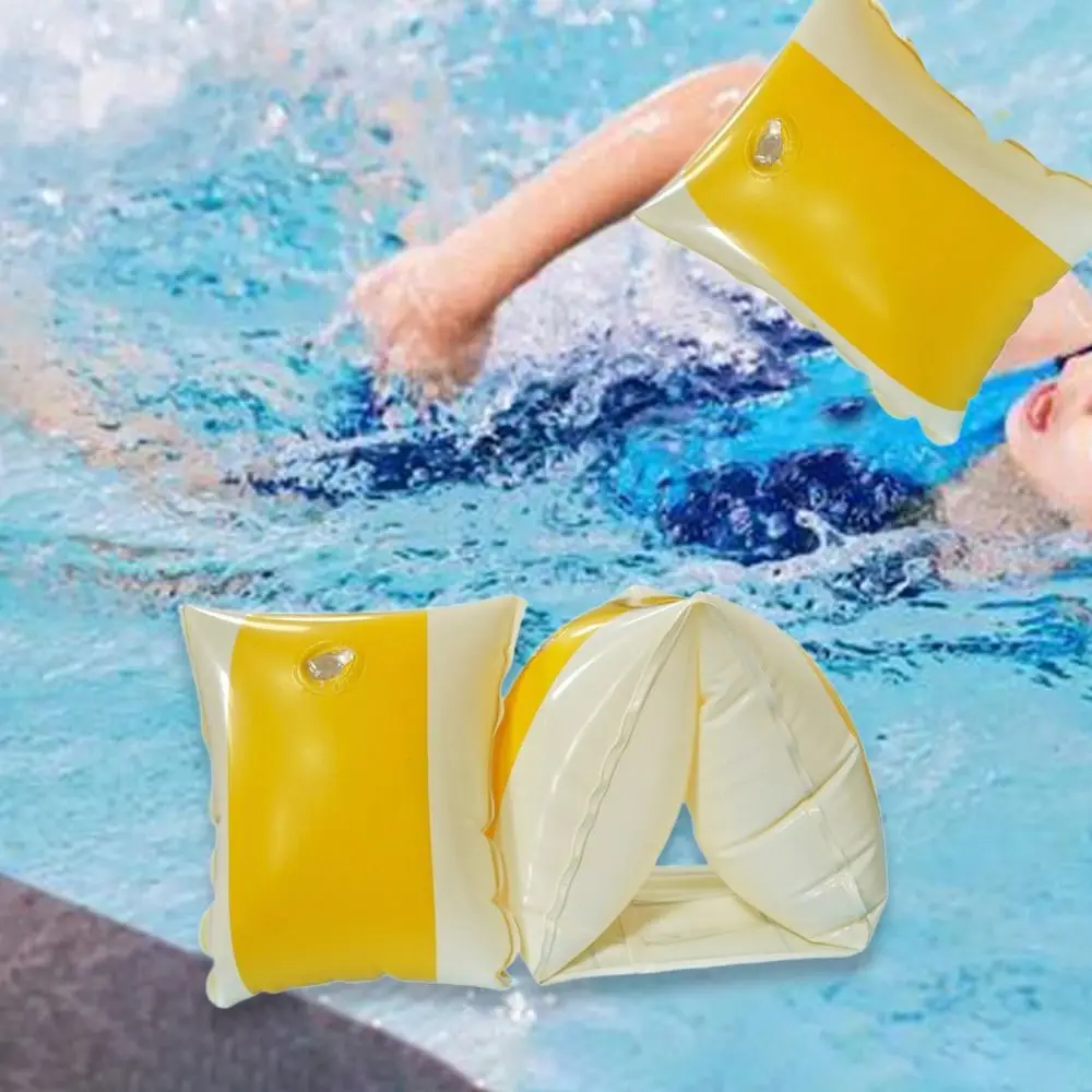 2Pcs 안전 훈련 팔 밴드 링 수영 훈련 수영장 완장 풍선 풀 플로트 슬리브 수영장 플로팅 수영 서클