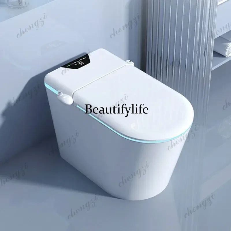 Smart toilet seat heating away from foot feeling siphon flushing radar sensing hip washing woman washing ab01