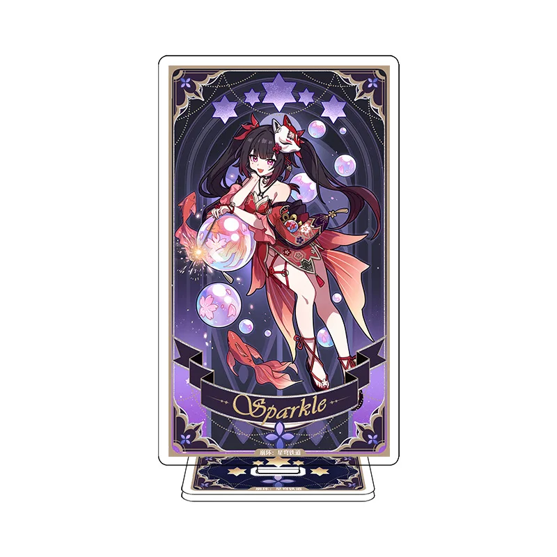 StarRail Fable Of Stars Tarot Series 15cm Figure Sparkle Jingyuan Argenti Kafka Standee Double-sided Anime Comic Peripherals