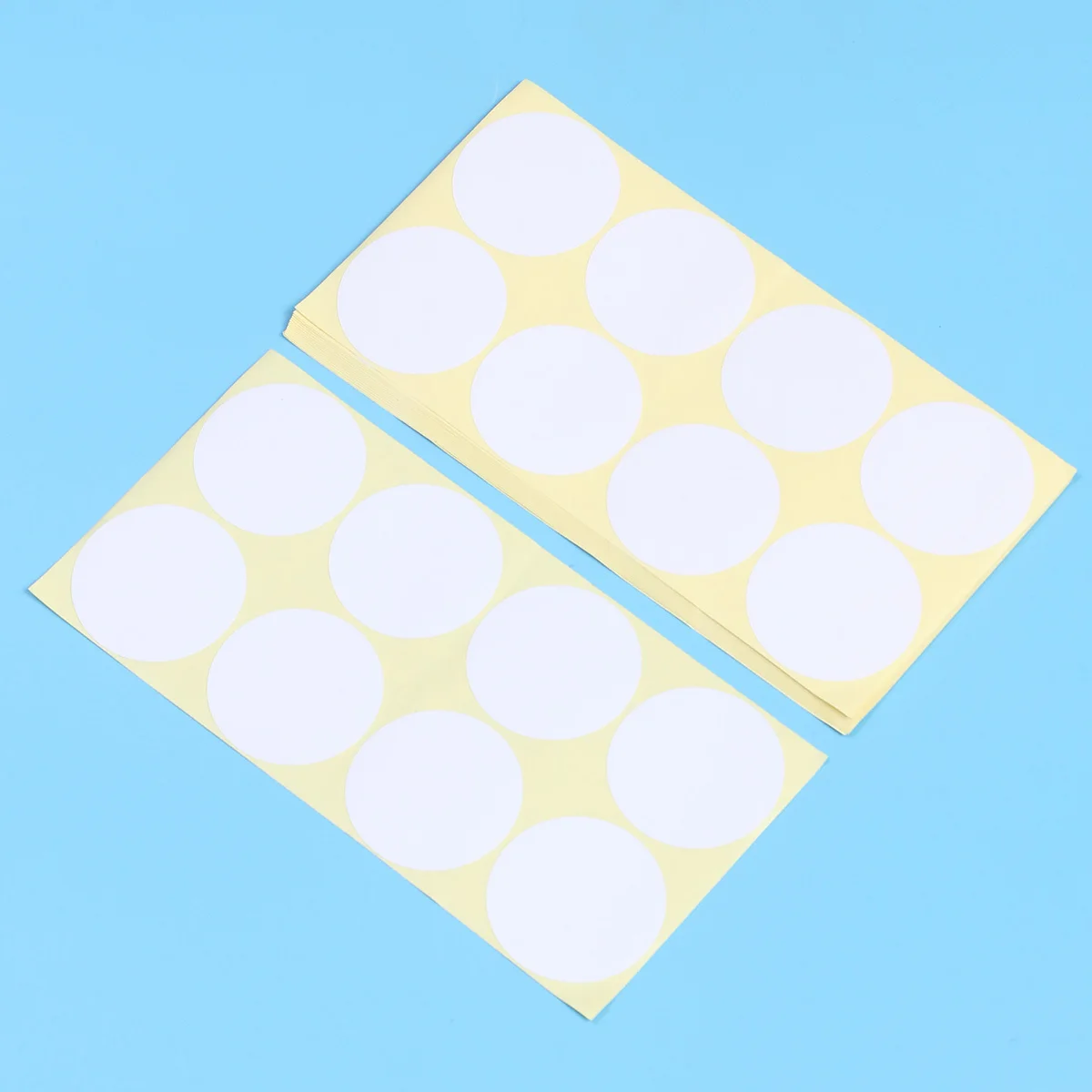 Round Blank Sticker Labels Heavy Duty Adhesive Paper For Organization Price Marking Home Office School Classroom Use