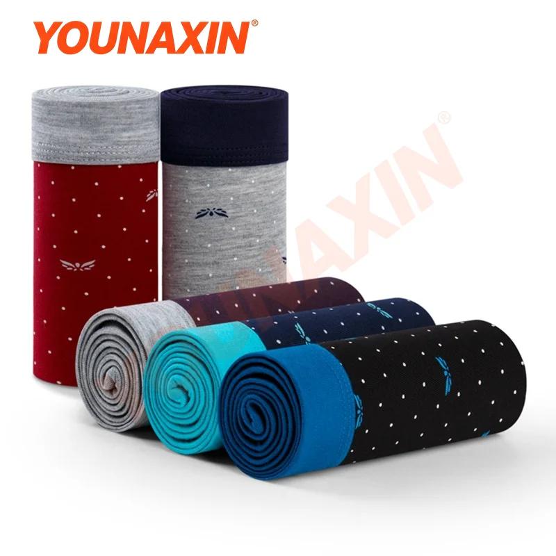 3 Pieces Men Plus Size Printed Boxer Briefs  Breathable Soft Underwear For Big Men Asian Size XL 2XL 3XL 4XL 5XL 6XL 7XL 8XL 9XL