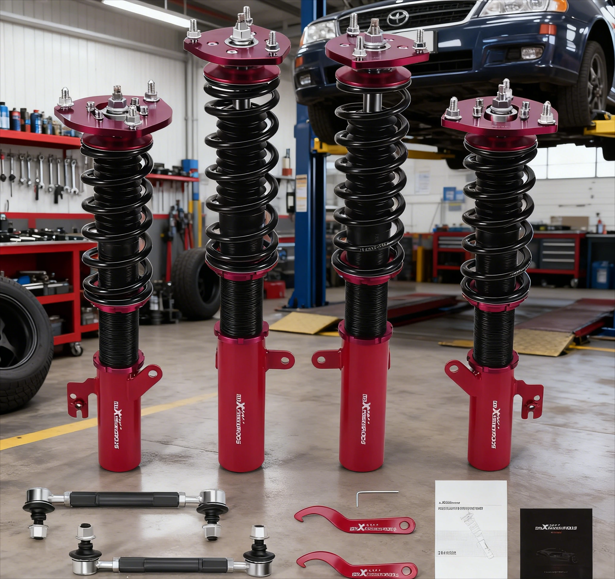 

Комплект койловеров с 24-позиционной регулировкой демпфирования и пружинами для Toyota Camry Avalon 2007-2011