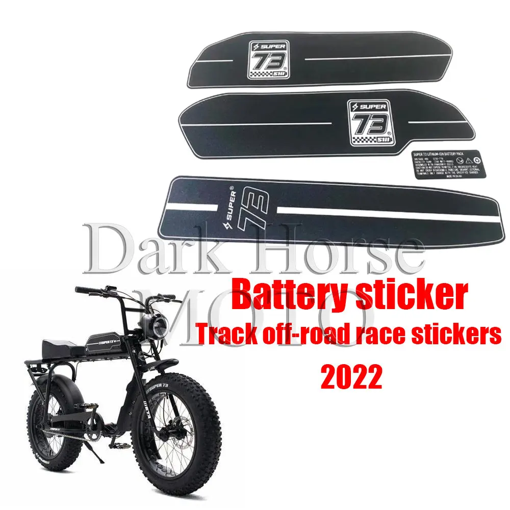 

Electric Bike Track Racing Battery Sticker Offroad Racing Flat Replacement Universal Accessory FOR Super 73-S1