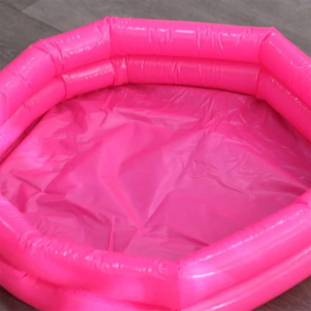 Piscina gonfiabile estiva portatile Piscina rotonda per bambini da 60 cm Vasca da bagno per giochi all'aperto in PVC per ragazzi e ragazze