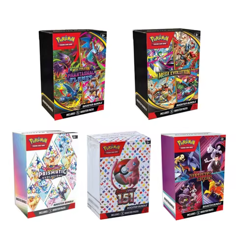 Pokemon Card sv8.5 Booster bundle Mega1 2 Prismatic Evolutions Scarlet Violet 151 English Booster Transaction Cards Gifts