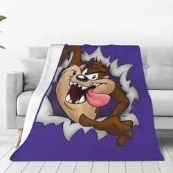 Tasmanian Devil TAZ Cartoon Fleece Throw Blankets Blankets for Bed Couch Lightweight Quilt