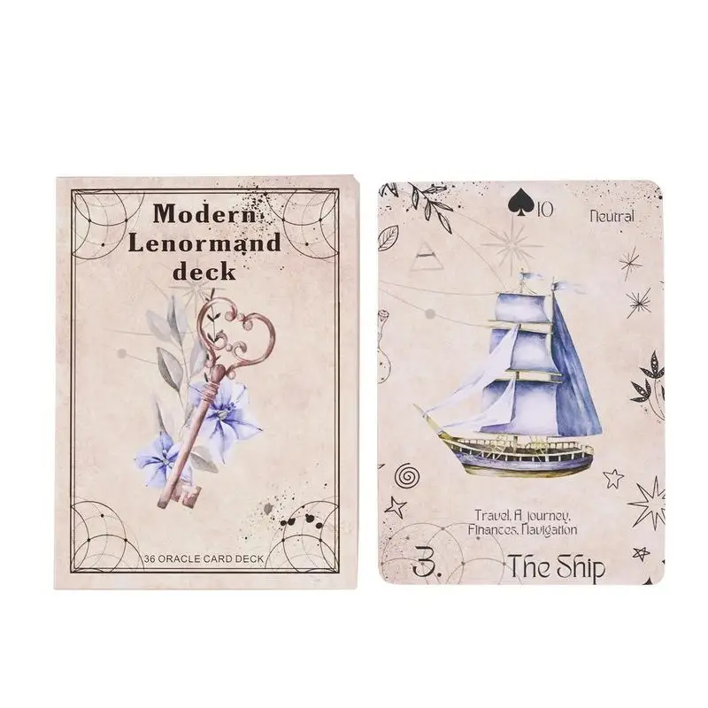 

Modern Lenormand Oracle Cards Divination Tools Fortune Telling Tarot Cards Standard Tarot Decks for Board Game Fate Divination