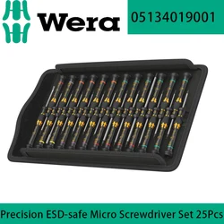 WERA 05134019001 Precision ESD-safe Micro Screwdriver Set 25Pcs for Electronic Application Multi-function Anti-Static Hand Tools