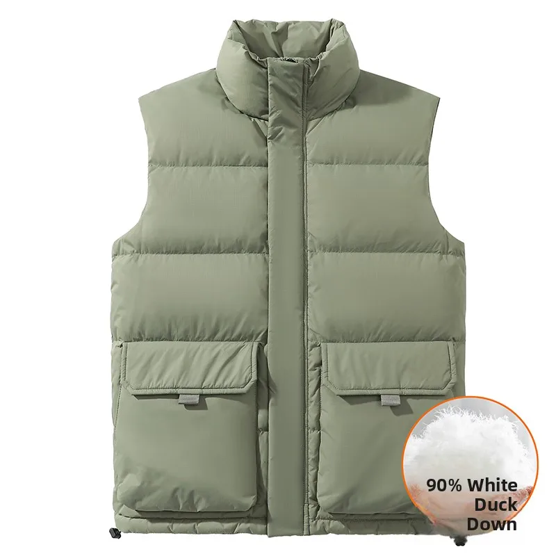 

Trendy down Jaet Vest ex Warmth Svel Men's Women's Casual Sle Autumn Winter Stand Fit Polyester Fiber