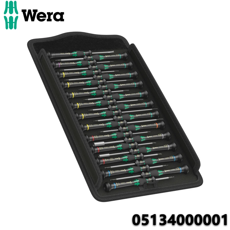 WERA 05134000001 25Pcs Micro Precision Screwdriver Set with Storage Bag High Corrosion Screwdriver Bits Hand Tools