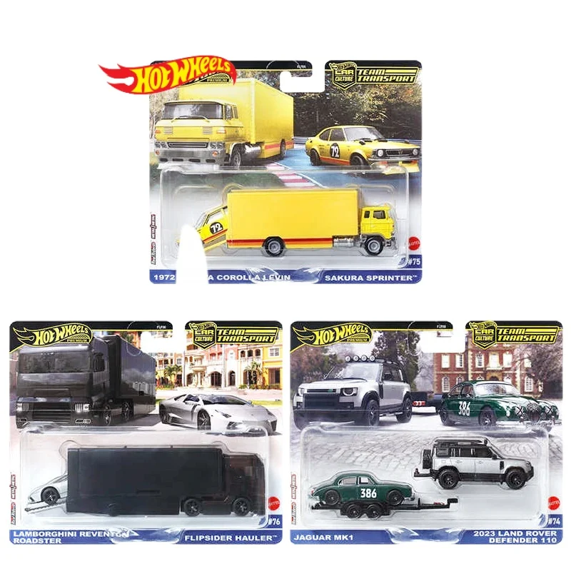 New Mattel Hot Wheels Premium Car Culture Team Transport Boys Toys 1:64 Diecast Land Defender Model Gifts For Birthday And Xmas