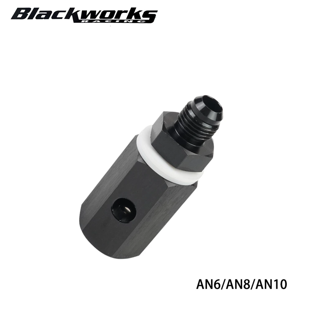 Aluminum AN6 AN8 AN10 Male Fuel Cell Tank Roll Over Exhaust One-way Valve Fuel Vent Valve Joint Black TF-1132 ﻿