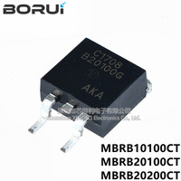 10pcs/lot MBRB20100CT B20100CT B20100G MBRB10100CT B10100CT B10100 MBRB10100 MBRB20200CT B20200CT B20200G  TO-263 In Stock