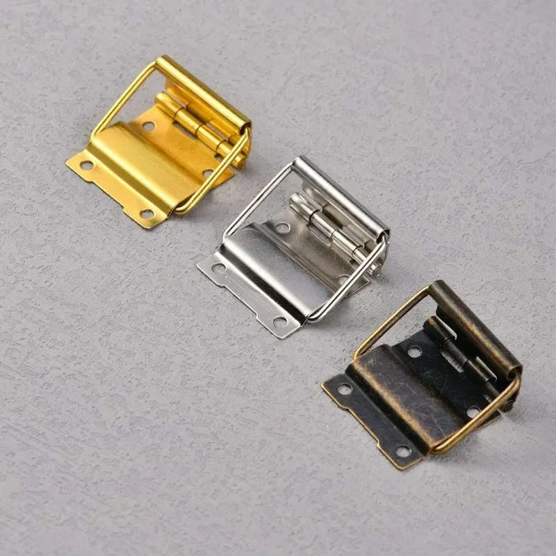 10pcs Wire hinge Antique Door Butt Hinge Cabinet Hardware Brass Hinge for Wooden Case Packaging Jewelry Boxes DIY Accessories