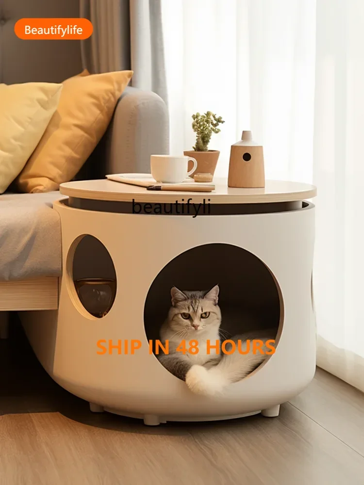03 ss Cat Nest Universal Cat Nest for All Seasons Coffee Table Human and Cat Shared Kitten Nest Double-layer Furniture Custo