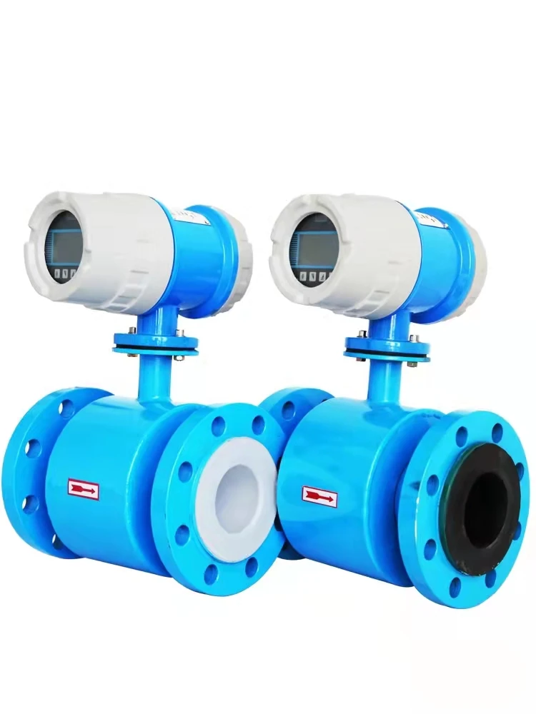 Electromagnetic flowmeter sewage liquid electronic digital display pipe inserted into split sewage DN50/100/200/150