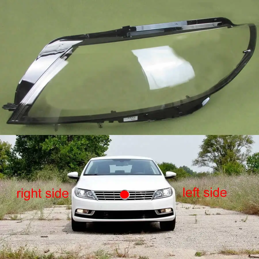 

For Volkswagen VW Passat CC 2013 2014 2015 2016 2017 Headlamp Cover Transparent Lampshade Headlight Shell Mask Headlight Cover
