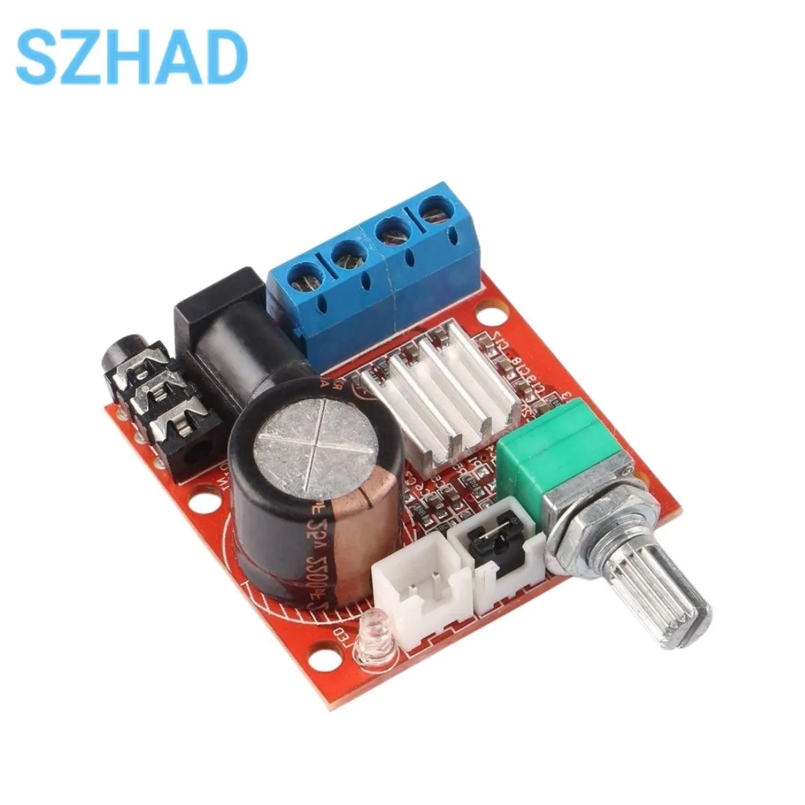 12V Mini Hi-Fi PAM8610 Audio Stereo Amplifier Board 2X10W Dual Channel D Class