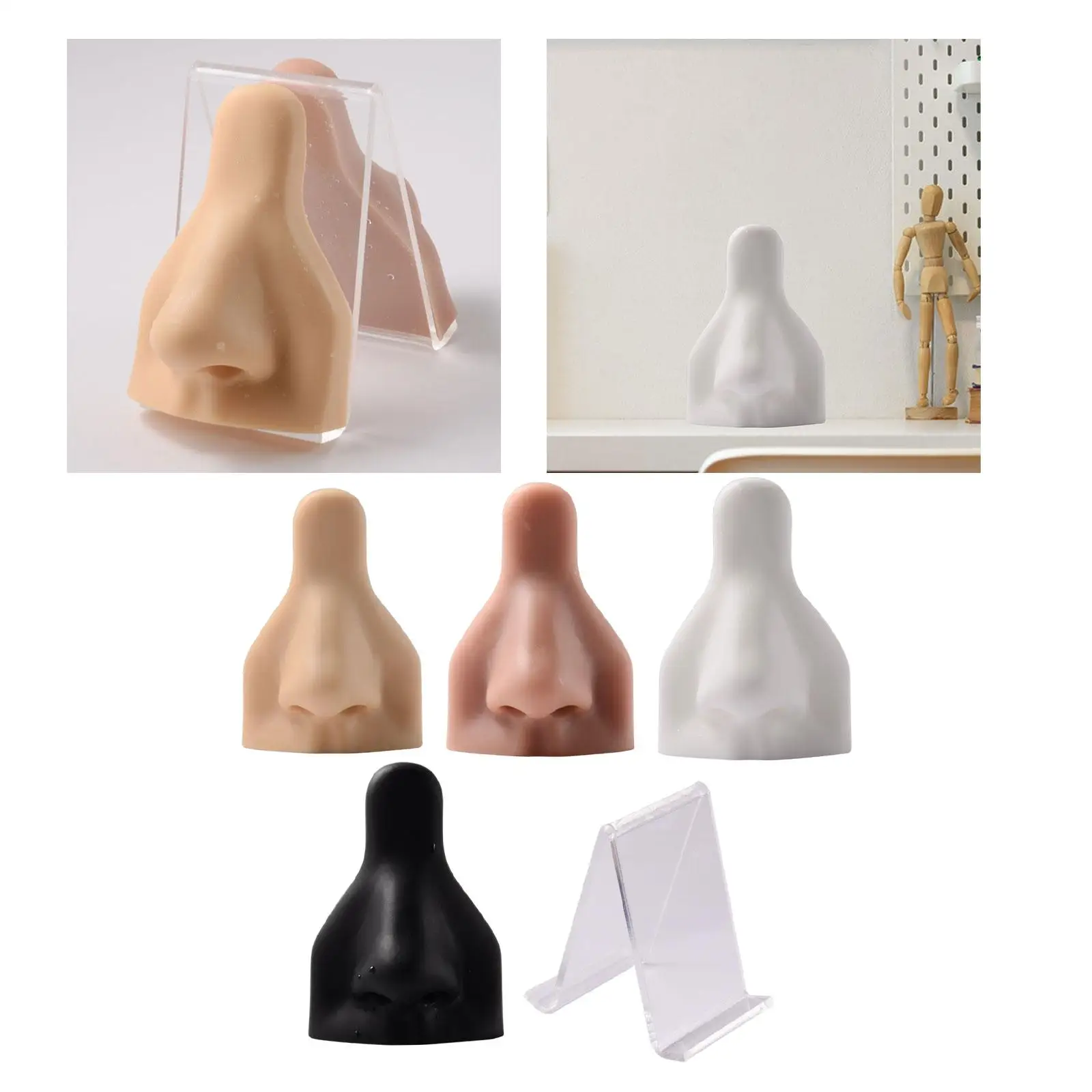 

Soft Silicone Nose Model/ Body Display Props/ Flexible Realistic for Practice