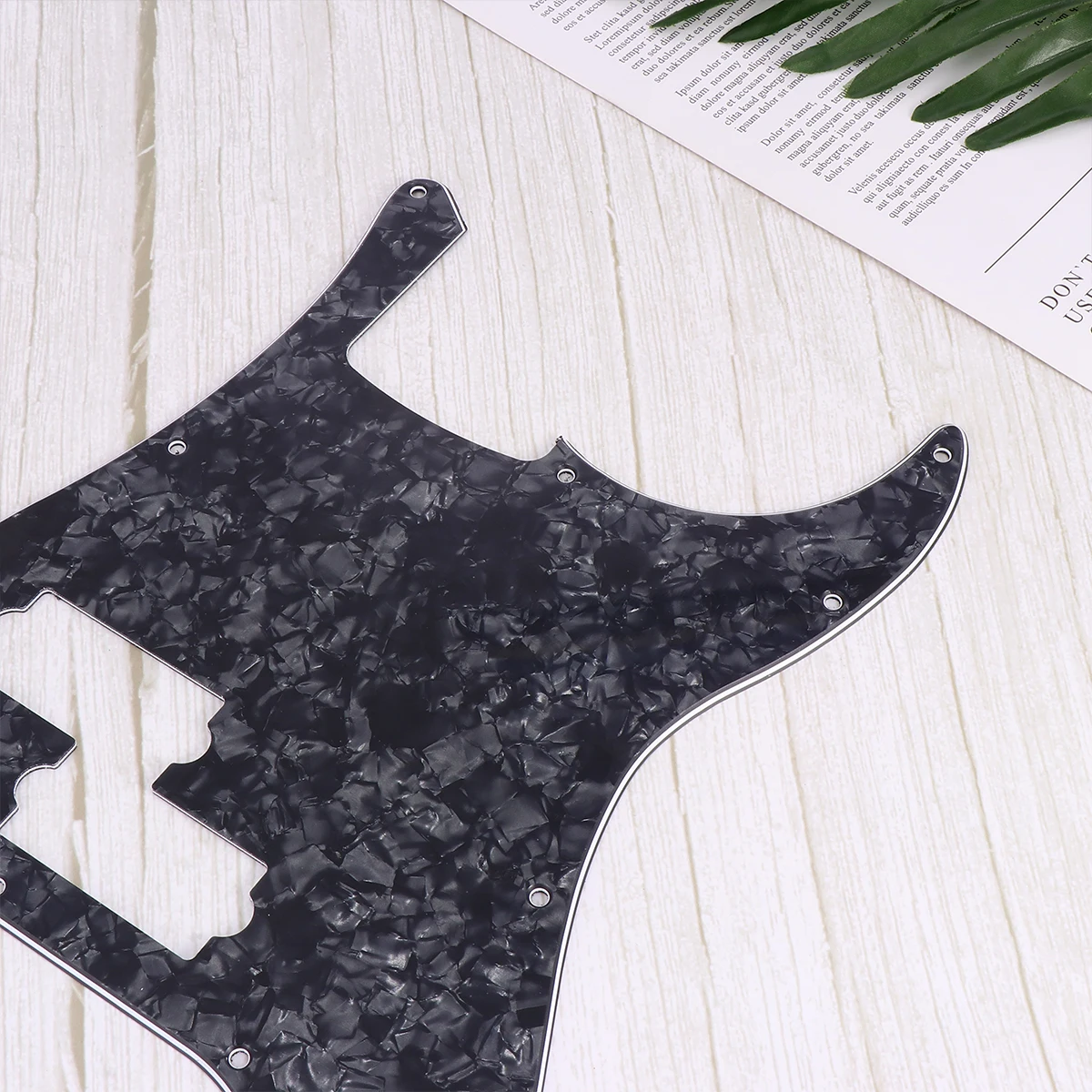 

Black Pb Bass Pickguard 13 Hole Electric Bass Scratch Plate Anti-Scratch Protection with Pre-Applied Film Cover