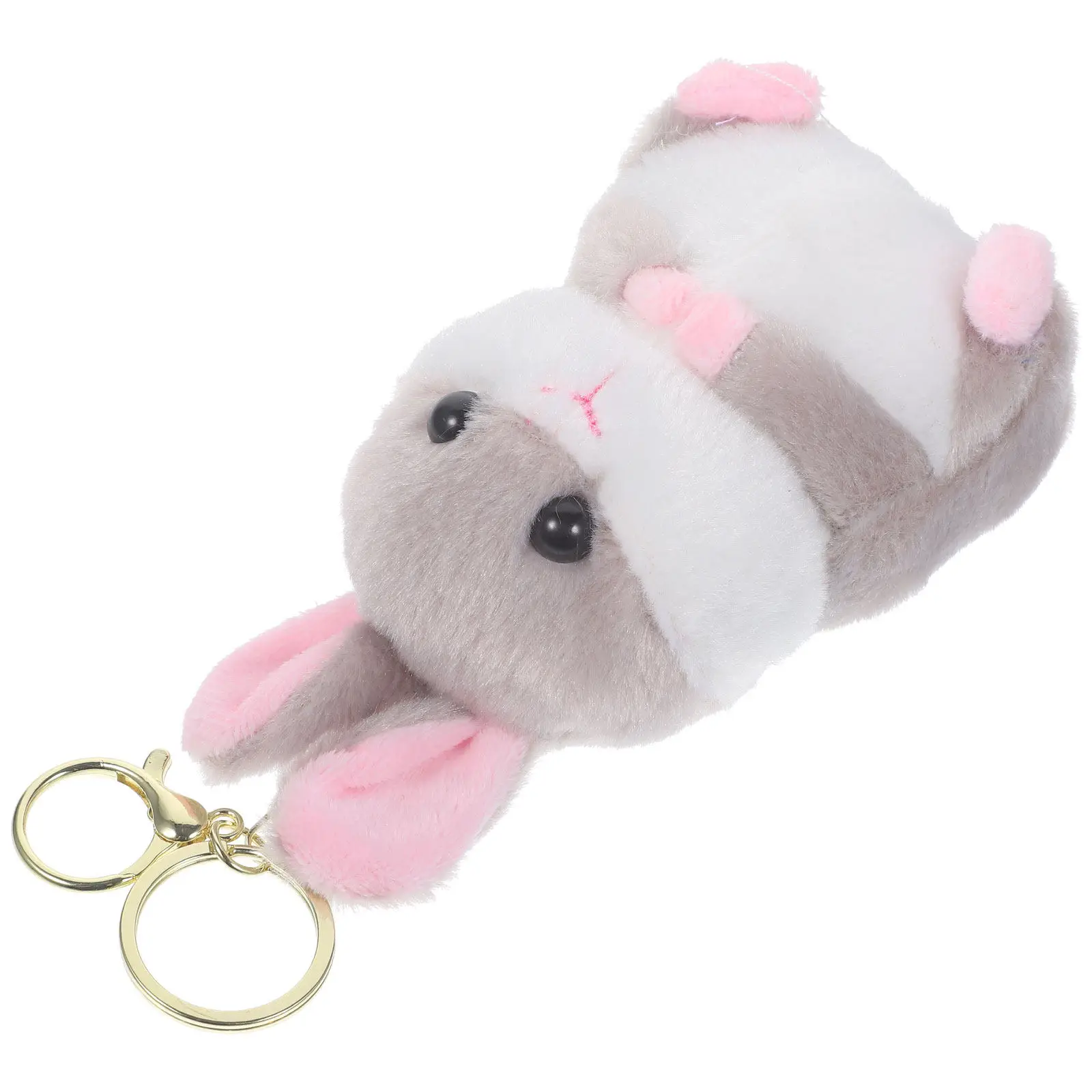 

Hamster Rabbit Keychain Soft Adorable Animal Pendant for Handbag Backpack Zipper Car Mirror Decor Cute Gift for Kids Girls
