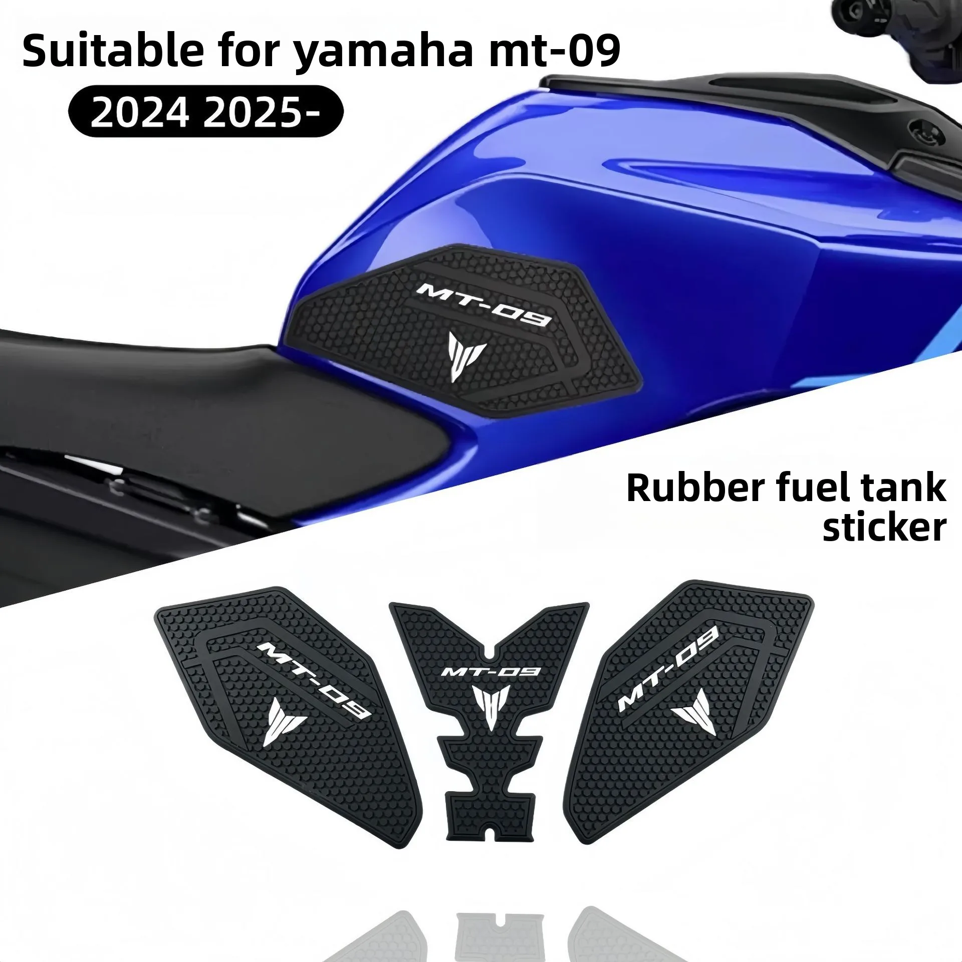 

For YAMAHA MT-09/SP 24 25-Body Fuel Tank Stickers Rubber Anti-Slip Anti-Scratch Fuel Tank Stickers Decal Beauty