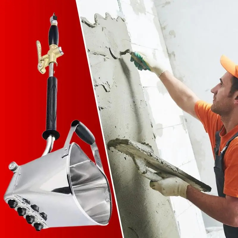 2025 جديد الاسمنت هاون الجص البخاخ المهنية بندقية رذاذ الاسمنت مع 4 طائرة ، بخاخ الملمس الجدار