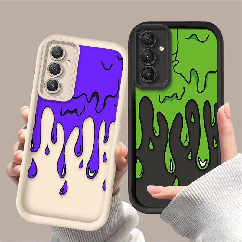 Fun Paint Graffiti Art Hülle für Samsung Galaxy A35 A55 A15 A25 A16 A06 A05 A05S A24 A13 A23 A12 A22 A32 A52 A71 A51 4G Cover