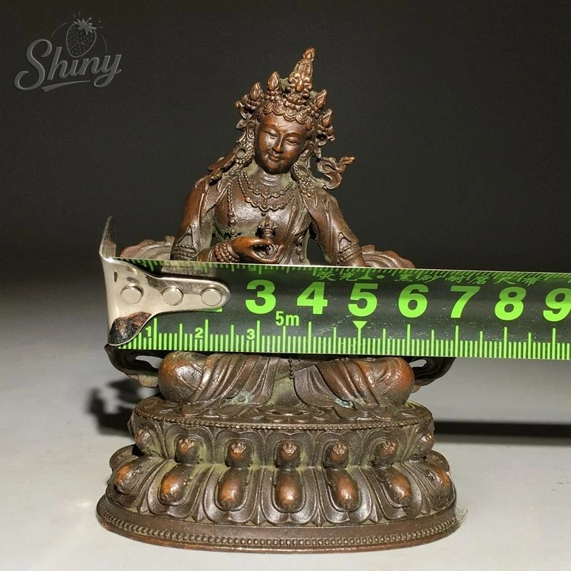 Antique Tibetan Buddhist Vajrasattva Copper Statue Buddhist Artifacts Shrine Monk Offering  Home Decor