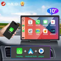 JMCQ 7/10 pulgadas Carplay coche pantalla inteligente reproductor de vídeo multimedia inalámbrico Carplay Android Auto Radio de coche para Apple Android estéreo