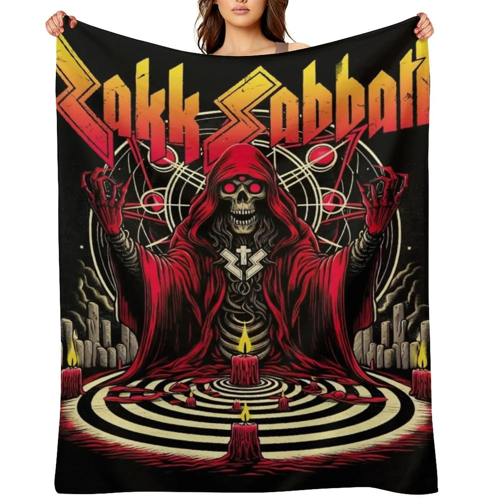 

Zakk Sabbath Into the Void Throw Blanket Custom Soft warm winter Decorative Sofas Blankets