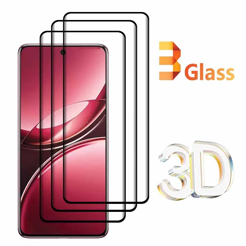 3Pcs 3D Tempered Glass For VIVO V50 Screen Protector Full Cover Film For VIVO V50 Curved glass