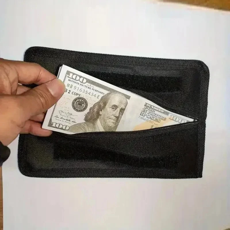 Ultra-Thin Hidden Money Belt, Large Capacity Anti-Theft Travel Pouch, RFID Blocking Discreet Waist Wallet, Passport Cash Case