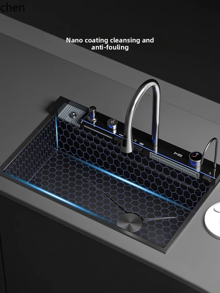 YXY Thickened Sink Stainless Steel Large Single Bowl Household Kitchen Undermount Vegetable Washing Basin Bowl Sink
