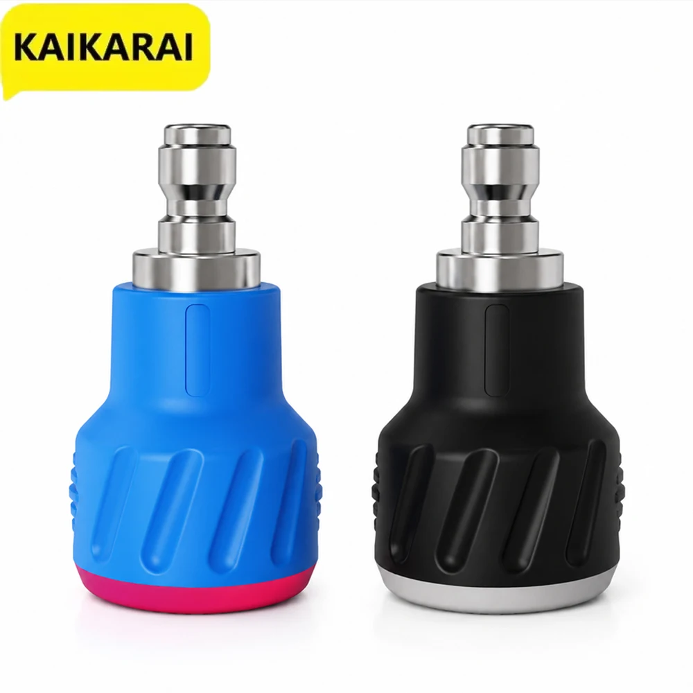 Bico de Pulverização de Duas Cores para Lavadora de Alta Pressão/Acessório para Pistola de Lavagem Automotiva com Conexão Rápida de 1/4'' (Design Resistente a Riscos)