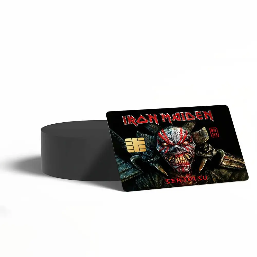 Band I-iron M-maiDeN-N Fashion Card Stickers for Bank Access Protective Waterproof Film Cover Sticker Surprise Gift