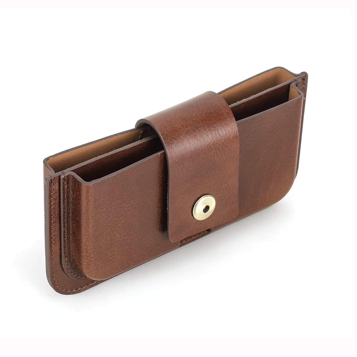 

Ready Stock Vintage Style CF9092 Leather Waist Bag Phone Holster 6.1 Mobile Phone Shell Belt Loop Case for iPhone for Samsung