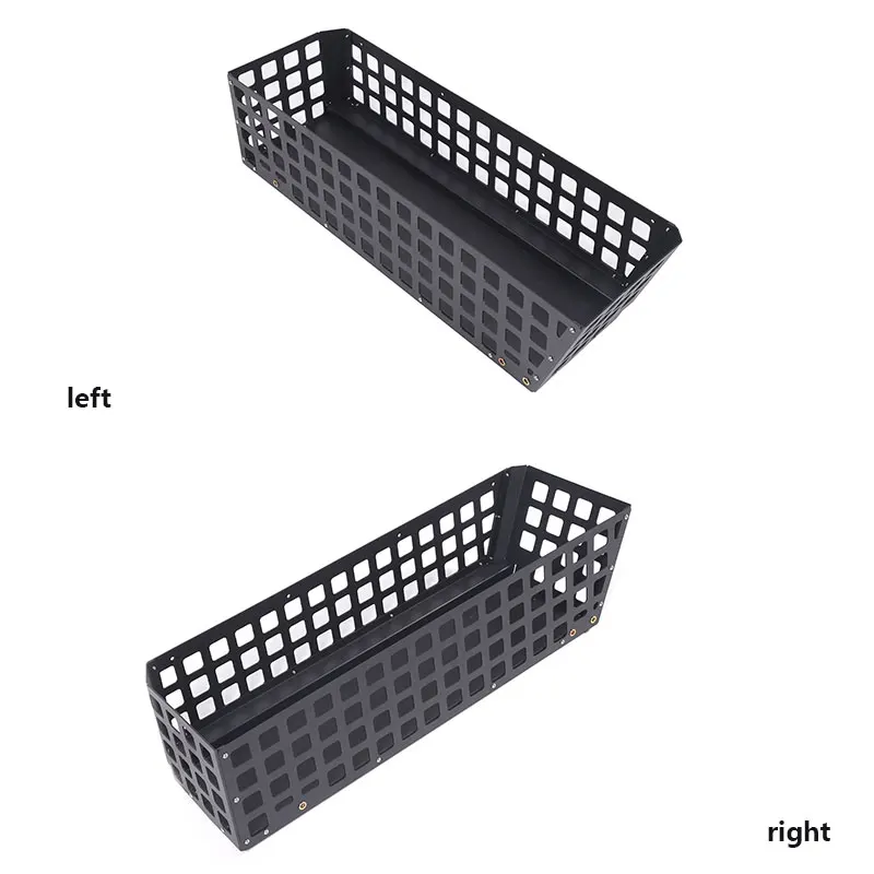 For Mercedes Benz G Class 04-18aluminum alloy Black Car trunk two side storage basket storage storage organizer Car Accessories