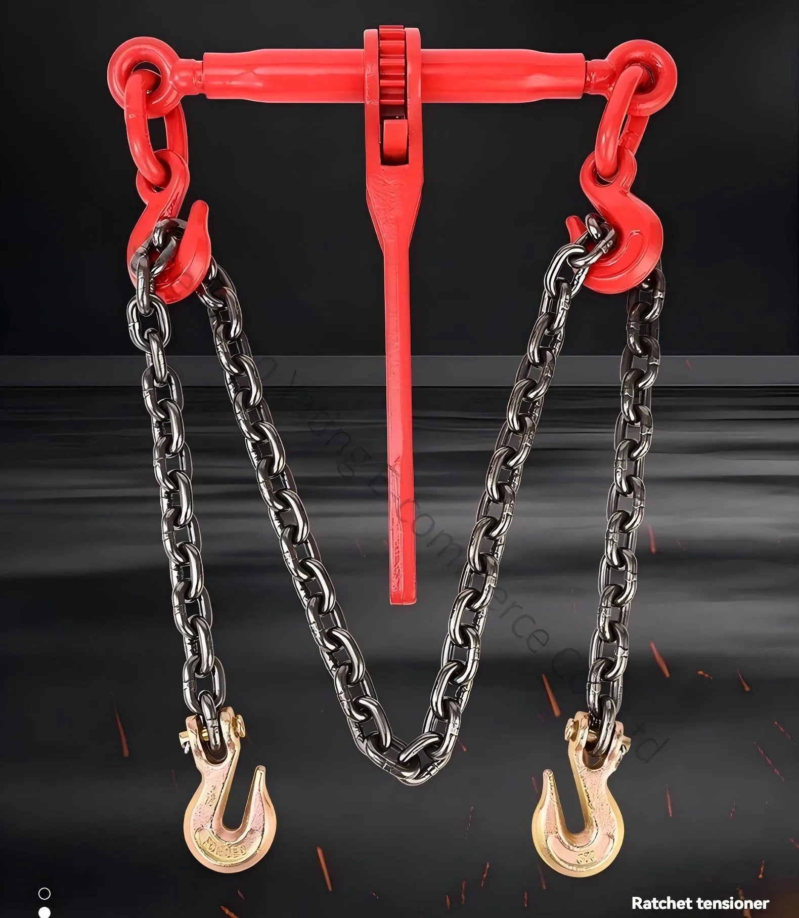 2T Truck Chain Tightener, Ratchet Tensioner, Chain Tightener, Iron Chain Tightener, Large Transport Rope Tightener