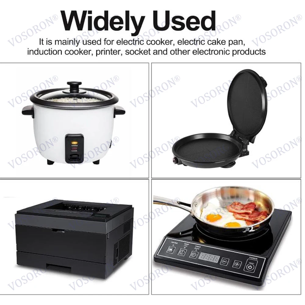 2PCS 10A/250V 3pin AC power socket with Power Rocker Switch Fused