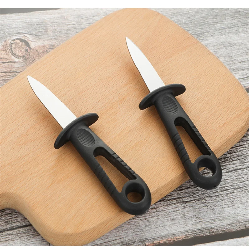 1pc Oyster Knife Kitchen Seafood Tool Rosewood Handle Stainless Steel Raw Shell Knife Shellfish Opener Tool Tea Knife