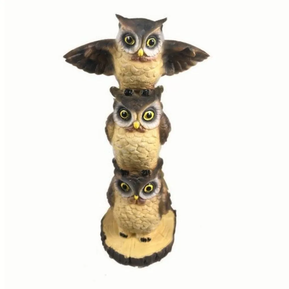 

Handicraft Fake Owl Outdoor Sculpture Simulated Craft Resin Owl Statue Collectible Display Lucky Owl Figurine Birthday Gift