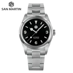 San Martin 2021 36 mm Explore Series Vintage Herren Sportuhren Luxus Saphir automatische mechanische Uhr 10 Bar BGW-9 SN0021A-1