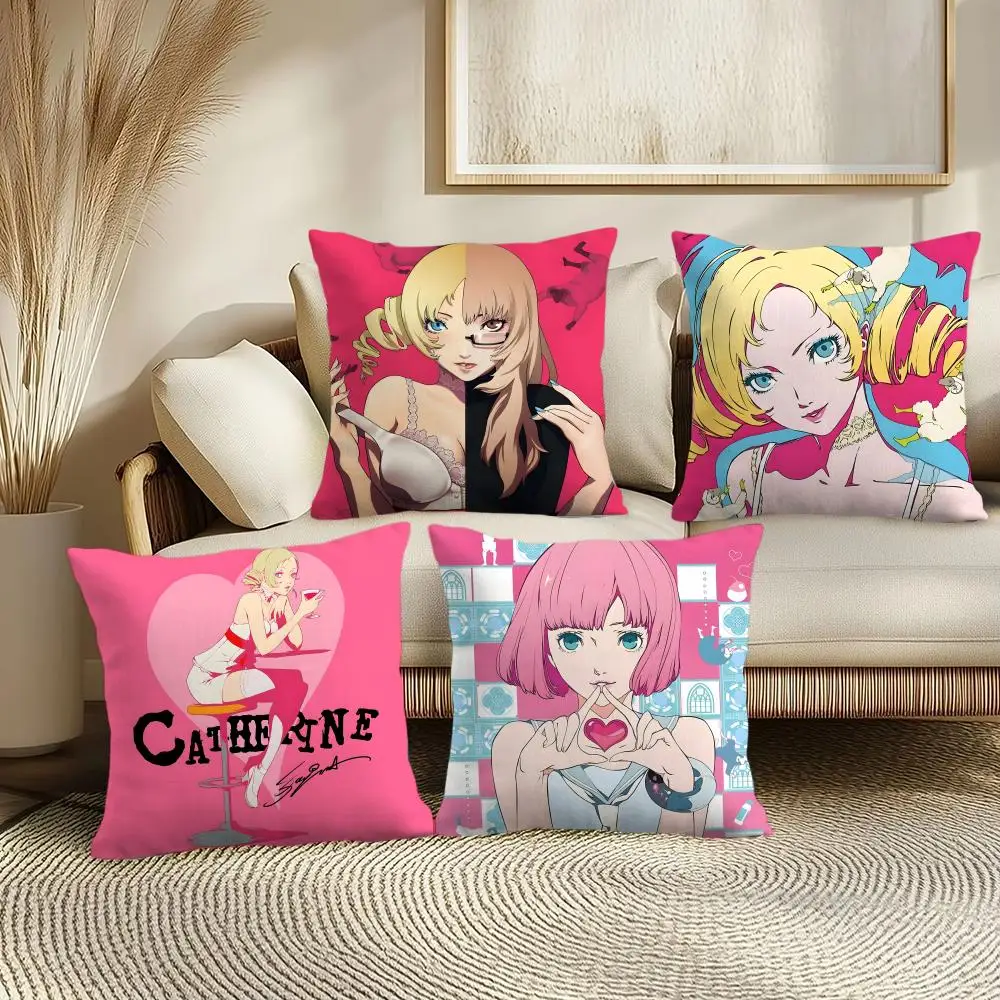 

Чехол для подушки C-Catherine, мягкий плюшевый чехол для подушки на все тело | Двусторонний чехол для подушки с принтом | Уютный диван и декор для дома