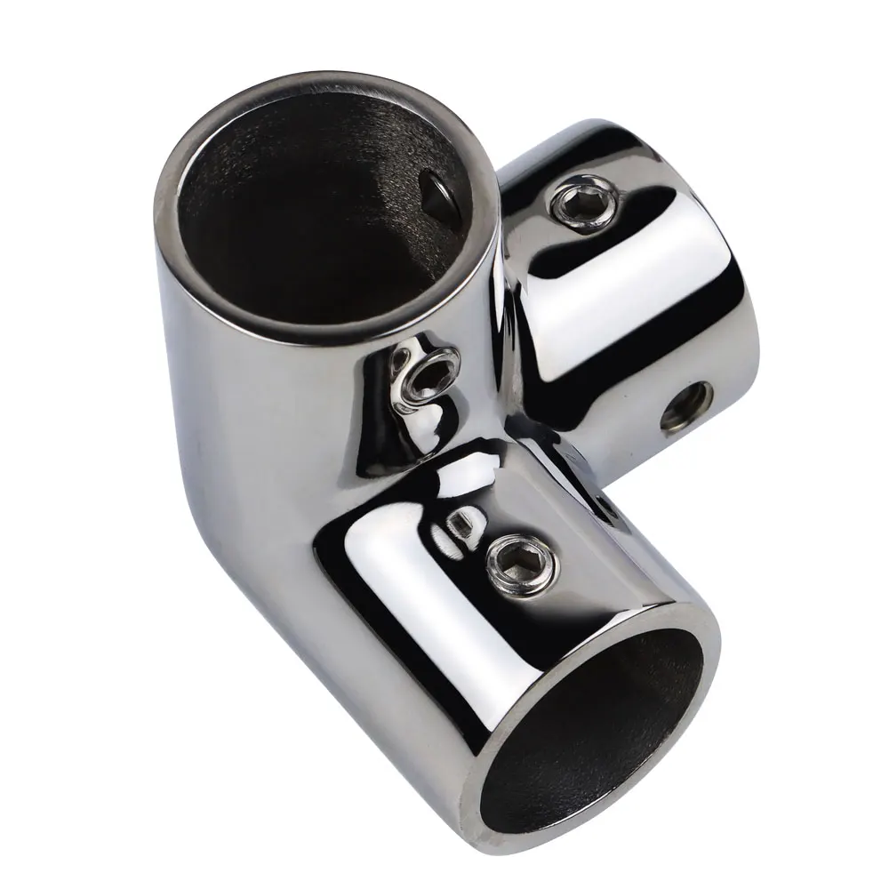 22mm/25mm/32mm Boat 90 Degree 3 Way Corner Elbow Tube Pipe Connector 316 Stainless Steel Marine Hardware Handrail Fittings