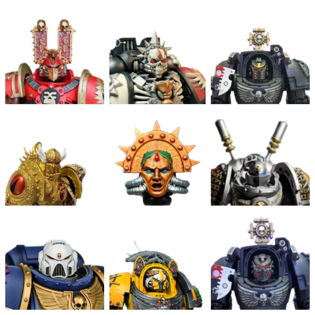 JOYTOY 40k 1/18 Action Figures Dark Angels Accessories Helmet Parts Accessory Customized Version