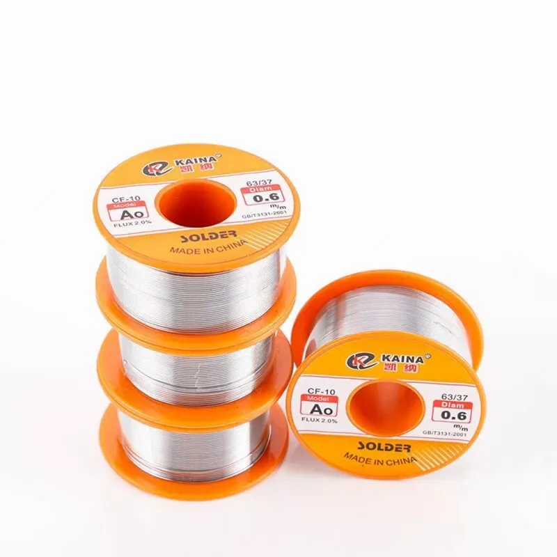 50g CF-10 Solder Wire Tin 0.6/0.8/1.0/1.2/2.0mm Roll Clean Rosin Welding Core Soldering Wire Flux Reel Tube