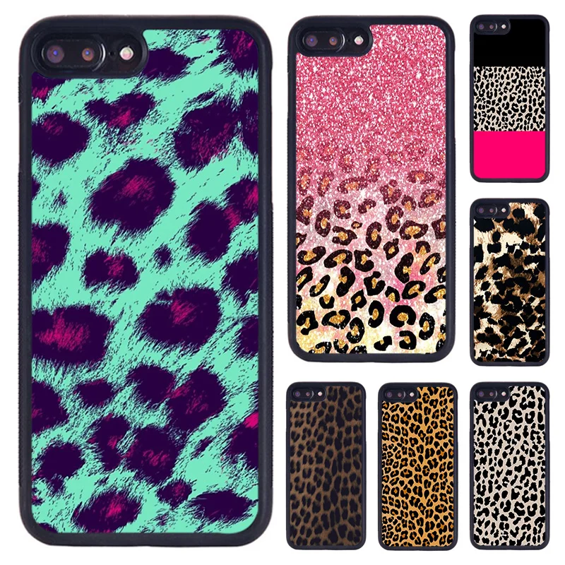 Krajews Animal Print Cheetah Black and Brown phone Case For iPhone 16 15 14 Plus 11 12 mini 13 Pro XR XS Max coque