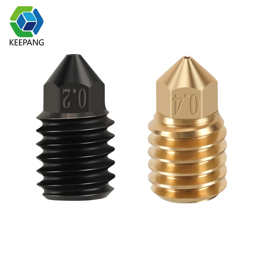 For Bambu X1 P1P Brass nozzles 500℃ hard steel Nozzle for 1.75mm Filament 0.4-1.2mm for Bambulab x1 Carbon 3D Printer Hot End