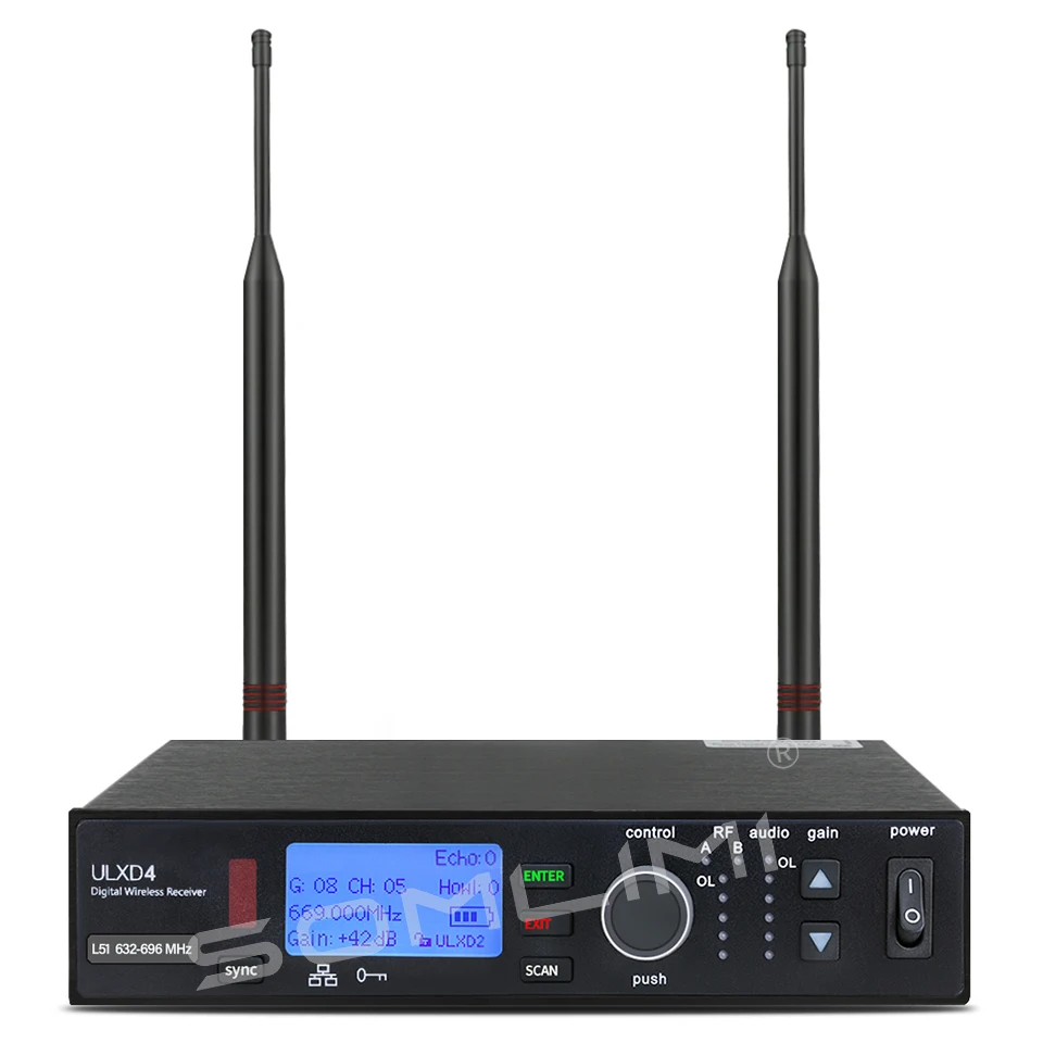 SOMLIMI-UL-B58 White High-Quality Wireless Microphone UHF System Metal Microphone Stage Performance Church Singing